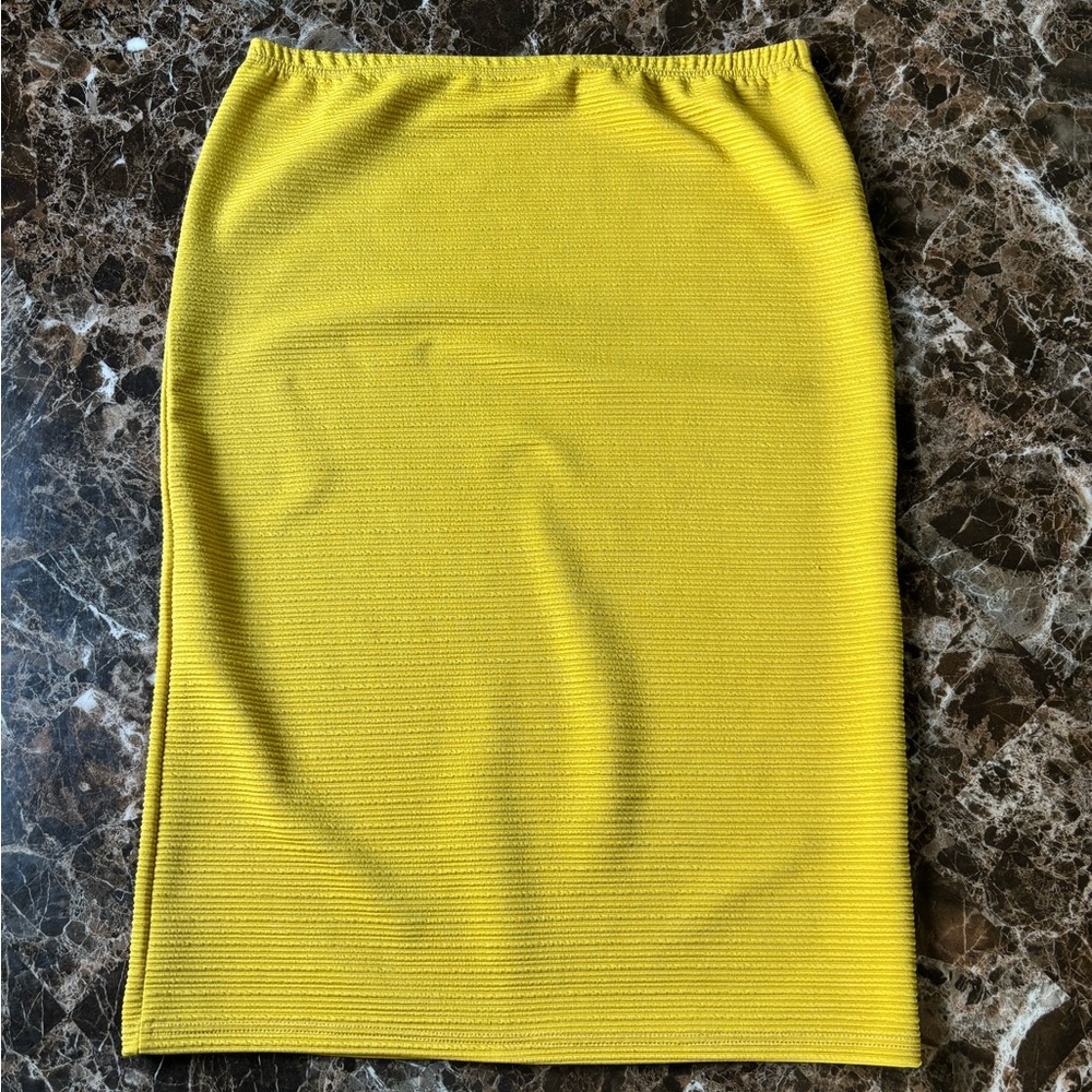 DONATED ITEM - Yellow Pencil Skirt